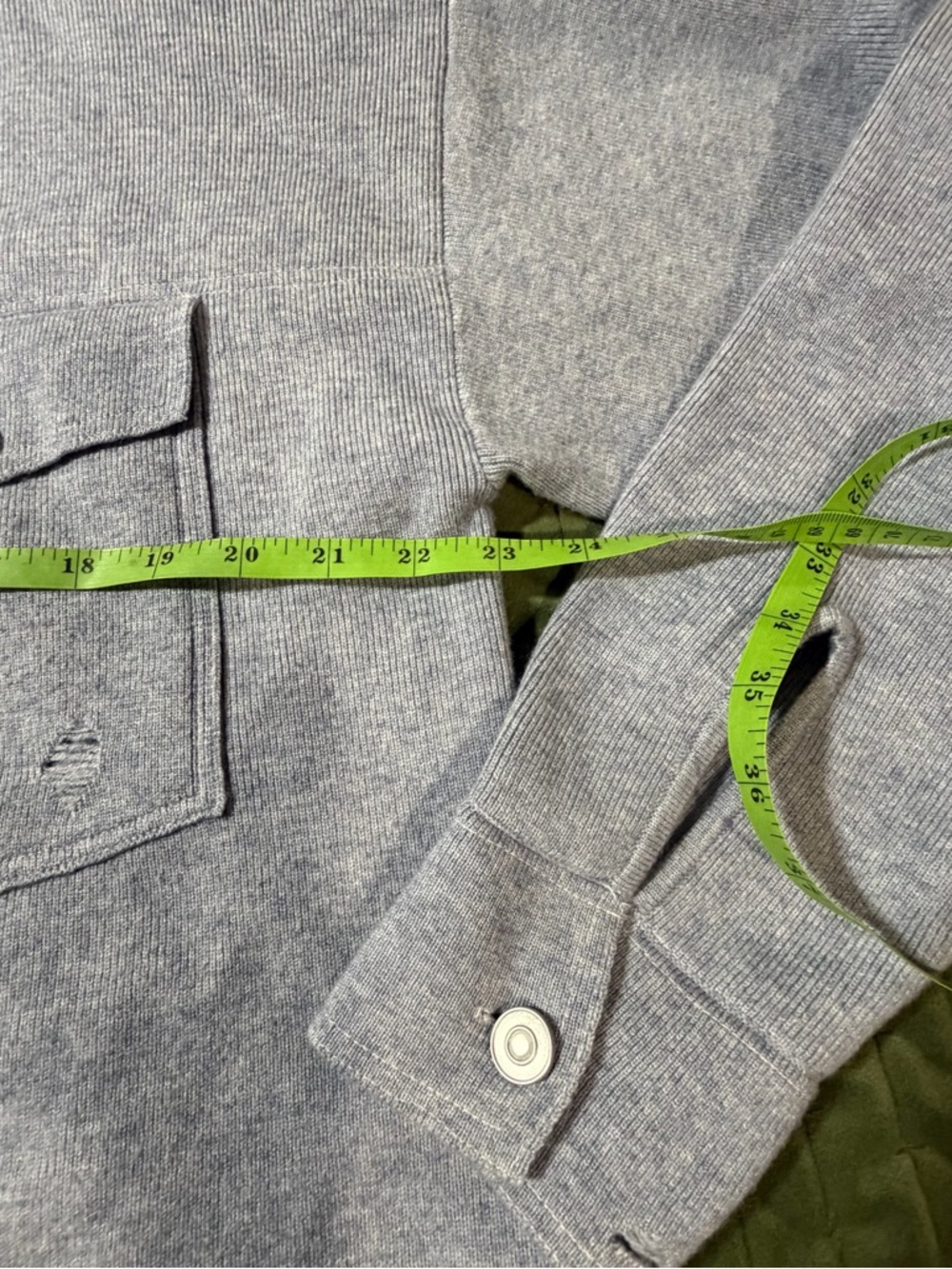 Mable blue long sleeve distressed jacket sweater size small‎ - Picture 6 of 12